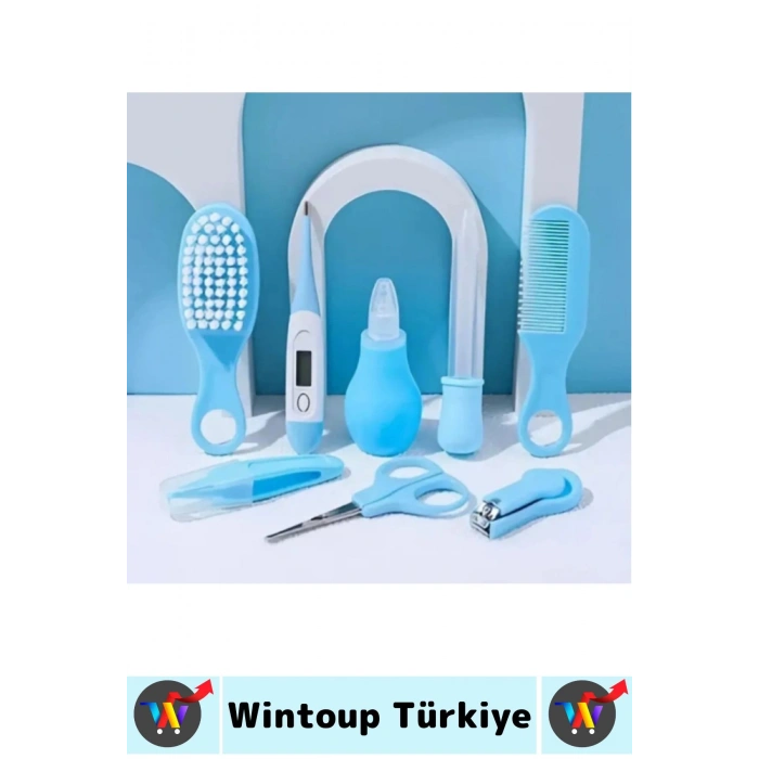 Kompakt Çok Fonksiyonlu Bebek Yenidoğan Hijyenik Temizlik Temel Kişisel Bakım 8 Prç BEBEK BAKIM SETİ