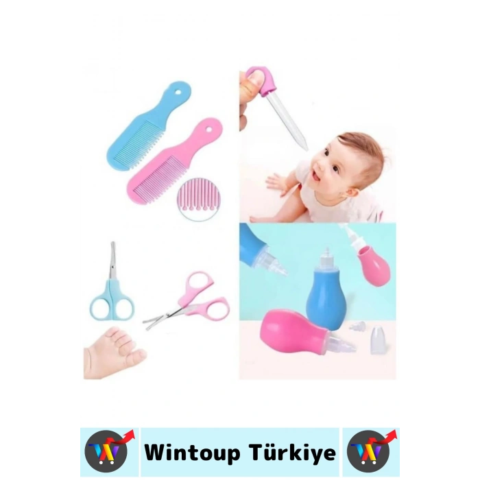 Kompakt Çok Fonksiyonlu Bebek Yenidoğan Hijyenik Temizlik Temel Kişisel Bakım 8 Prç BEBEK BAKIM SETİ