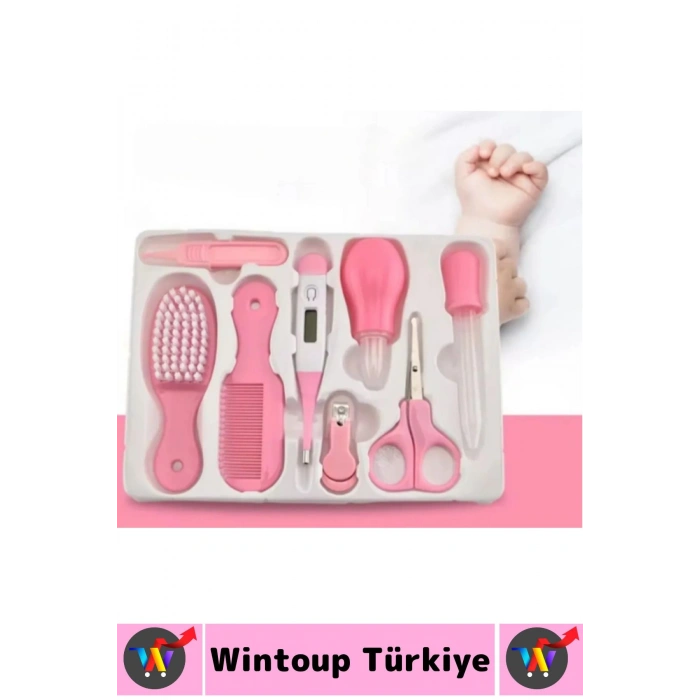 Kompakt Çok Fonksiyonlu Bebek Yenidoğan Hijyenik Temizlik Temel Kişisel Bakım 8 Prç BEBEK BAKIM SETİ