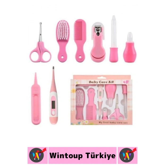 Kompakt Çok Fonksiyonlu Bebek Yenidoğan Hijyenik Temizlik Temel Kişisel Bakım 8 Prç BEBEK BAKIM SETİ