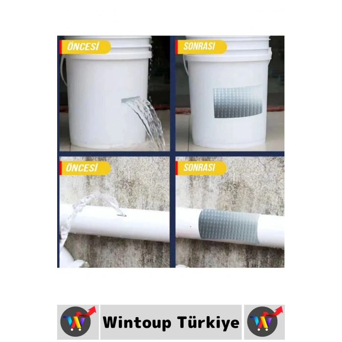 Ultra Güçlü Su Neme Dayanıklı Çok Amaçlı Montaj Onarım İzolasyon Tamir Bantı Beyaz 48 Mmx10 Mt 3 Adt