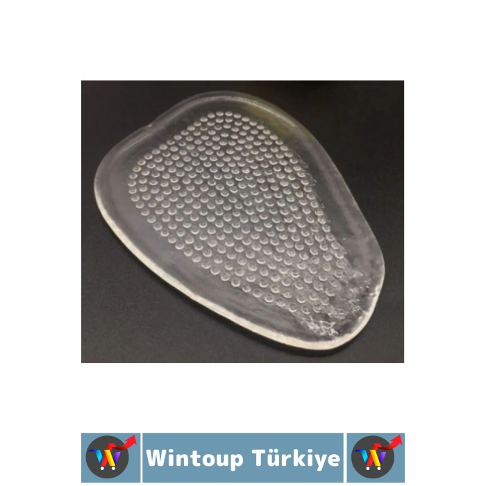 Ergonomik Konforlu Kaydırmaz Ağrı Azaltan Ayakkabı Topuklu Ekstra Destekleyici Şık Şeffaf Tabanlık