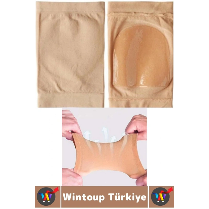 Unisex Ergonomik Konforlu Kaymaz Ağrı Azaltan Esnek Silikon Nemlendirici Topuk Çorabı