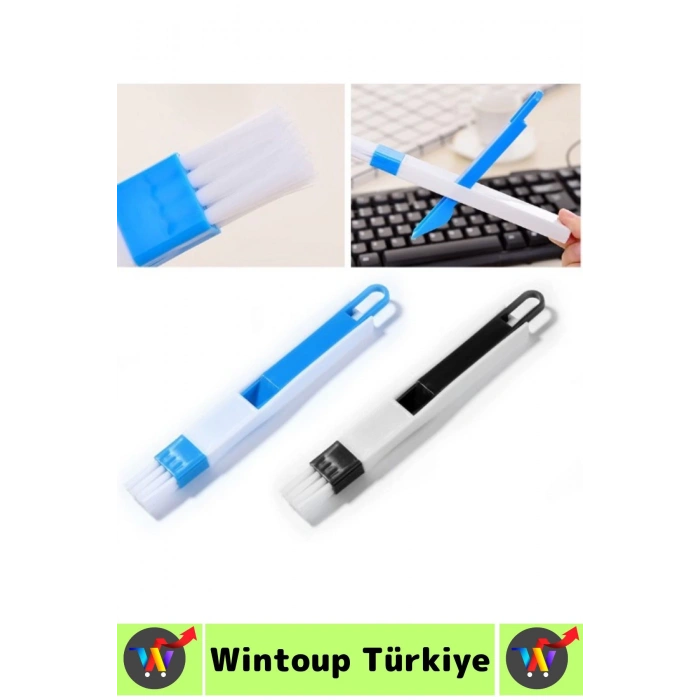 Ergonomik Elektronik Kapı Pencere Köşe Zor Nokta Çok Amaçlı MİNİ Detay Temizlik Fırçası Faraş 2 in 1