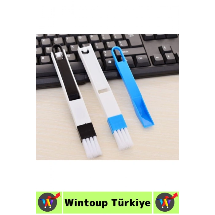Ergonomik Elektronik Kapı Pencere Köşe Zor Nokta Çok Amaçlı MİNİ Detay Temizlik Fırçası Faraş 2 in 1