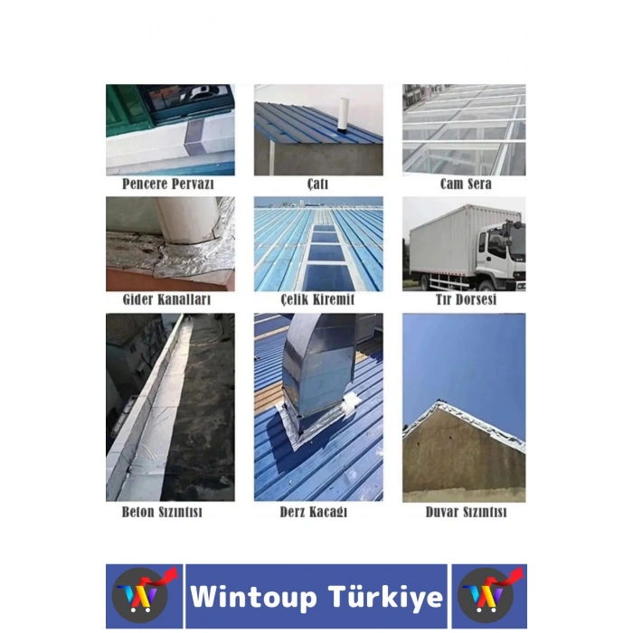 Uzun Ömürlü Su Nem Küfe Dayanıklı Çok Amaçlı MAVİ Montaj Onarım Tamir Bantı 48 Mm X 10 Metre 5 Adet