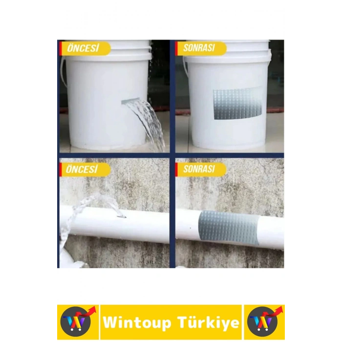 Uzun Ömürlü Su Nem Küfe Dayanıklı Çok Amaçlı SARI Montaj Onarım Tamir Bantı 48 Mm X 10 Metre 2 Adet