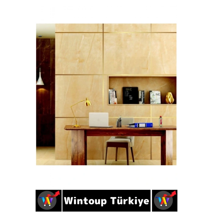 Uzun Ömürlü Kendinden Yapışkanlı Karo Zemin Fayans Derz 1 Cm X 50 Metre Gold Şerit Bant