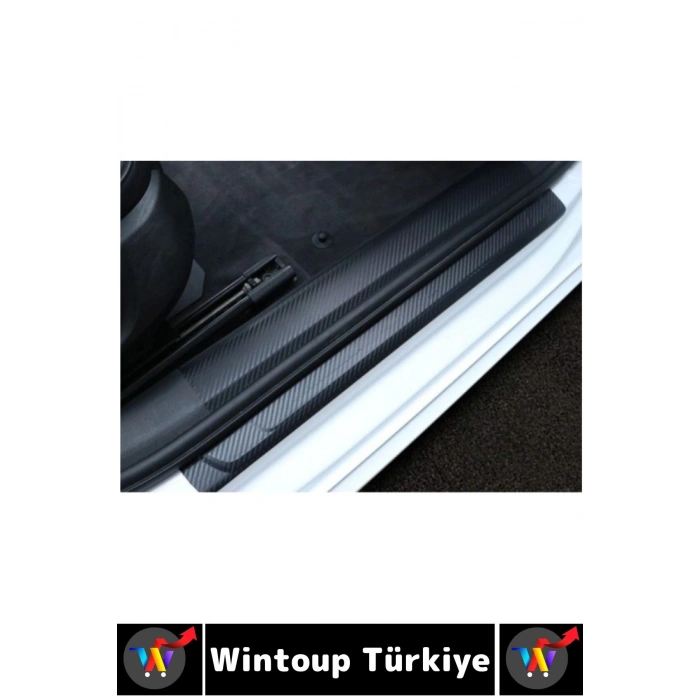 İz Bırakmaz Kapı Eşik Tampon Ev Çizilme Önleyen Koruma Bant Çok Şık Karbon Fiber Bant 3 Cm X 3 Metre