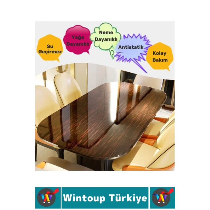 İz Bırakmaz Kolay Temizlenir Mobilya Tezgah Zemin Çizilme Önleyici Yapışkanlı Şeffaf Koruyucu Film