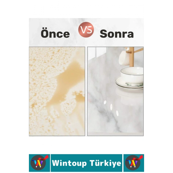 İz Bırakmaz Kolay Temizlenir Mobilya Tezgah Zemin Çizilme Önleyici Yapışkanlı Şeffaf Koruyucu Film