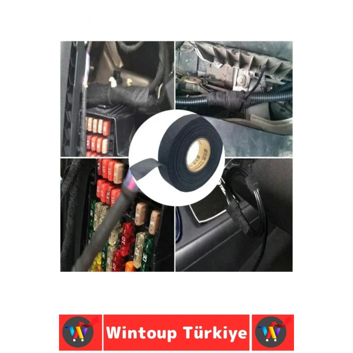 Aşınma Dirençli Korozyona Dayanıklı Kaymaz Kalıntı Bırakmaz Alev Geciktirici Bant 2 CmX10 Mtr 2 Adet