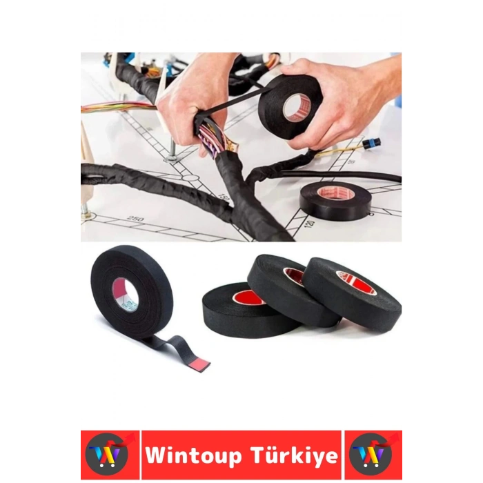 Aşınma Dirençli Korozyona Dayanıklı Kaymaz Kalıntı Bırakmaz Alev Geciktirici Bant 2 CmX10 Mtr 10 Adt