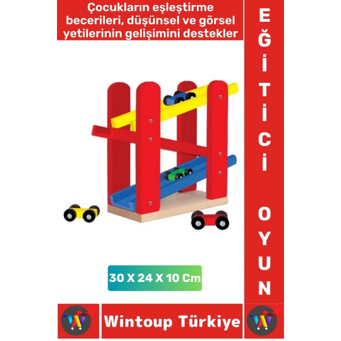 Eğlenceli Eşleştirme Koordinasyon Düşünsel Görsel Gelişim Çocuk Eğitici YARIŞ ARABALI OYUN RAMPASI