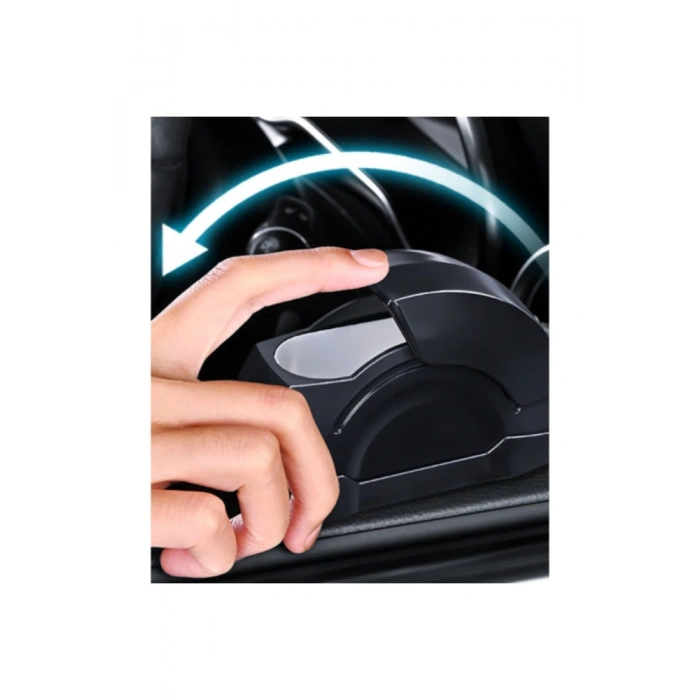 Koku Önleyici Otomatik Kapaklı Araç İçi Küllük-Isıya Dayanıklı Metal Hazne, Kol Dayamaya Uygun