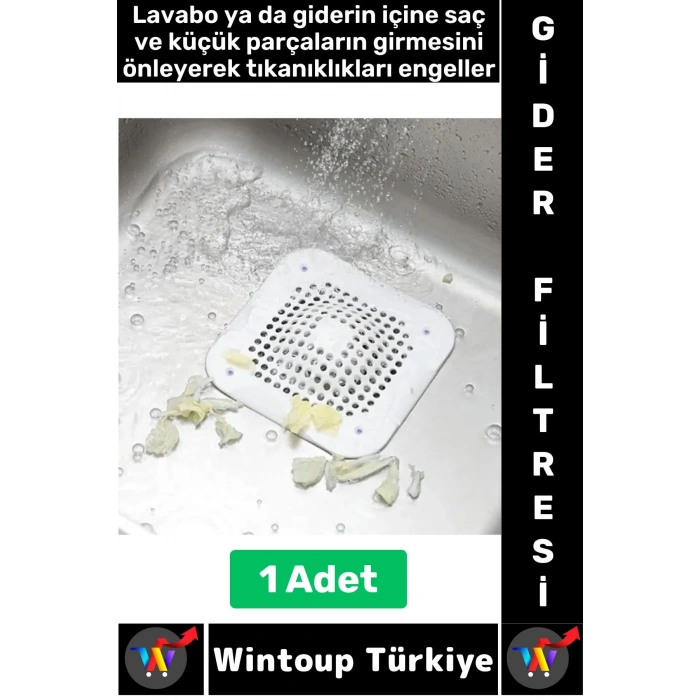 Kolay Temizlenir Mutfak Banyo Küvet Lavabo Tıkanma Önleyen Esnek Silikon Lavabo Gider Filtresi