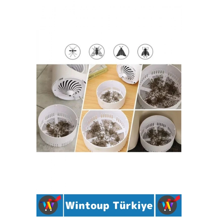 Premium Kimyasal İçermez 6 Uv Işıklı Sessiz Çalışır Gece Lambası Kullanımlı Haşere Sinek Öldürücü