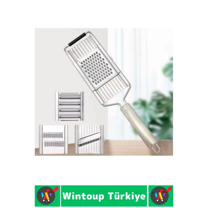 Ergonomik Kaymaz Meyve Sebze Jülyen Dilim Rendeleme Dilimleme Mutfak Değiştirilebilir 4lü El Rendesi