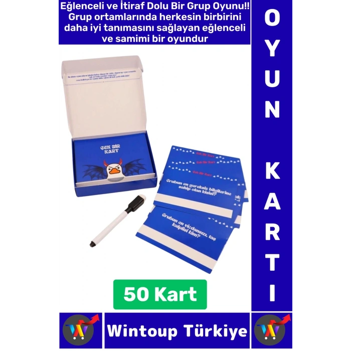Eğlenceli Arkadaş Grup Oyunu Cesur Sorulu İtiraflı Silinebilir Yazı Kalemli 50 Kartlı İtiraf Oyunu