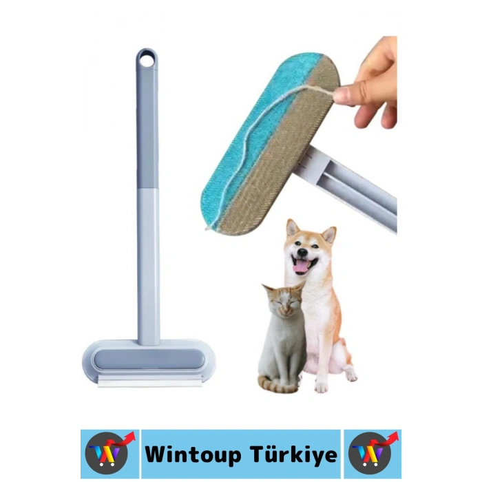 Dayanıklı Yıkanabilir Kolay Temizlenir Pet Kedi Köpek Uzun Saplı Evcil Hayvan Tüy Temizleme Fırçası