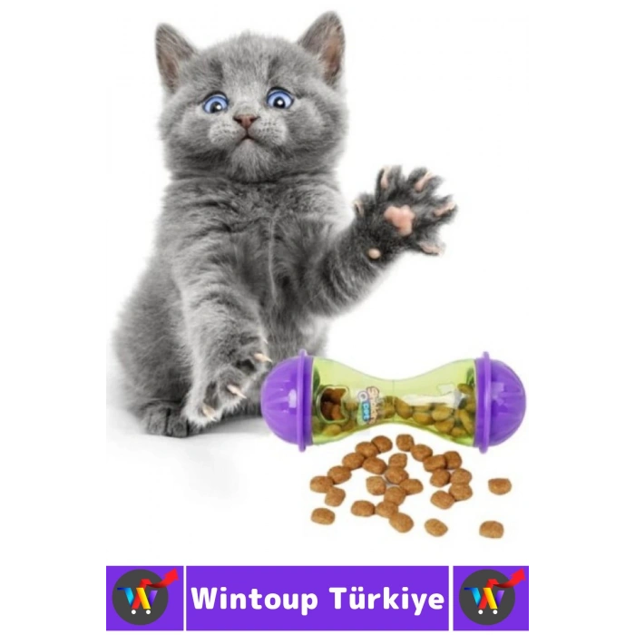 Evcil Hayvan Kedi Avlanma İçgüdüsü Geliştiren Eğlenceli İnteraktif Kedi Ödül Mamalı Oyuncak