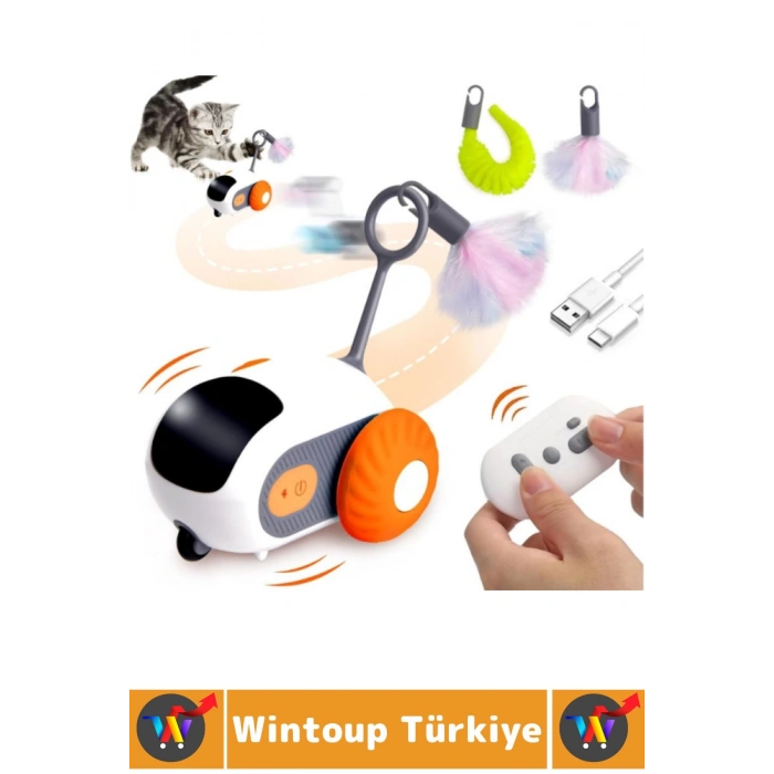 Evcil Hayvan Kedi Fiziksel Gelişm İlgi Çekici Eğlenceli Şarjlı Uzaktan Kumandalı Robot Kedi Oyuncağı