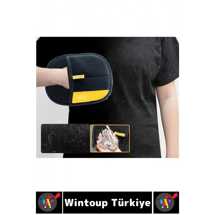 Yeni Nesil Ergonomik Çift Yönlü Mikrofiber Evcil Hayvan Kedi Köpek Tüy Toplama Eldiveni 20 x 15 Cm