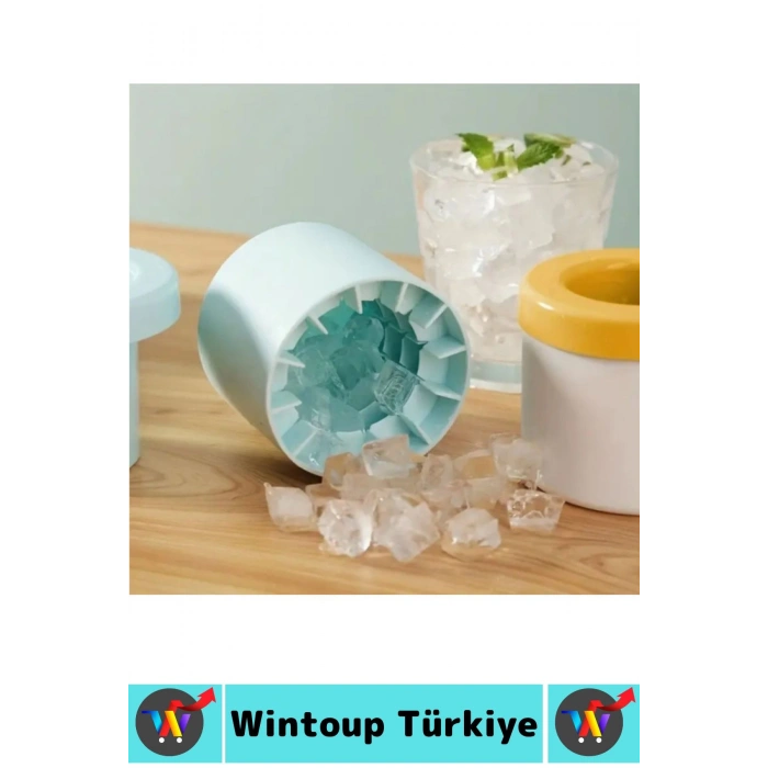 BPA Free Hijyenik İçecek Kokteyl Yer Tasarruf Sağlayan Pratik Dayanıklı Esnek Silikon Küp Buz Kalıbı