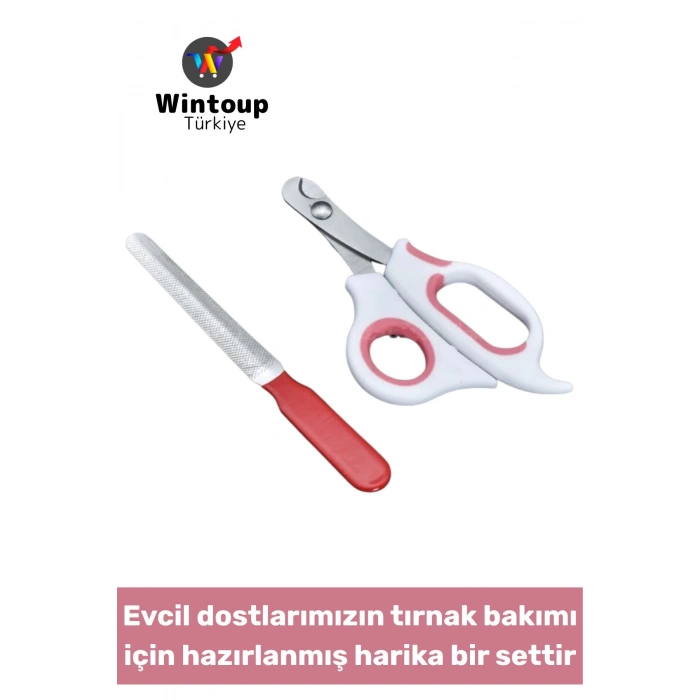 Dayanıklı Pet Kedi Köpek Sağlık Tırnak Bakım Evcil Hayvan Tırnak Makası Törpü Seti