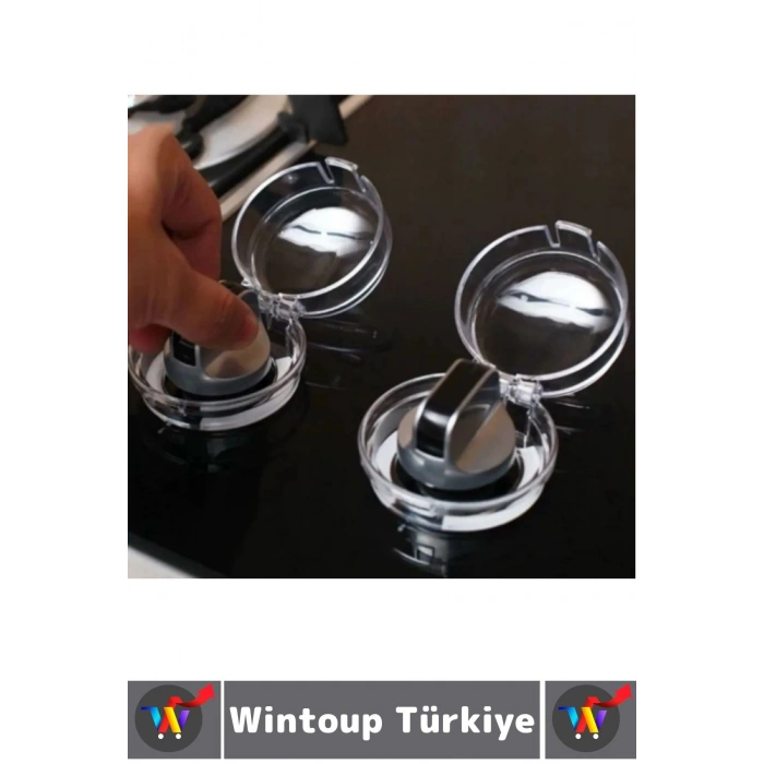 Gazlı Elektrikli Ocak Uyumlu Montaj Gerektirmez Çocuk Bebek Güvenlik Ocak Düğmesi Koruyucu Kapak