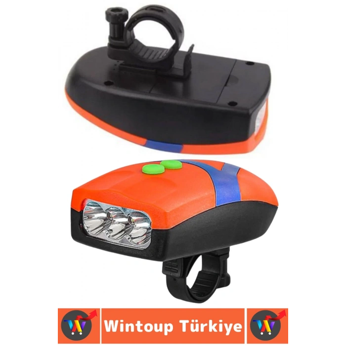 Dayanıklı Kolay Montaj Yaümur Suyuna Dayanıklı Outdoor Gece Sürüşü Güvenlik Ledli Bisiklet Kornası