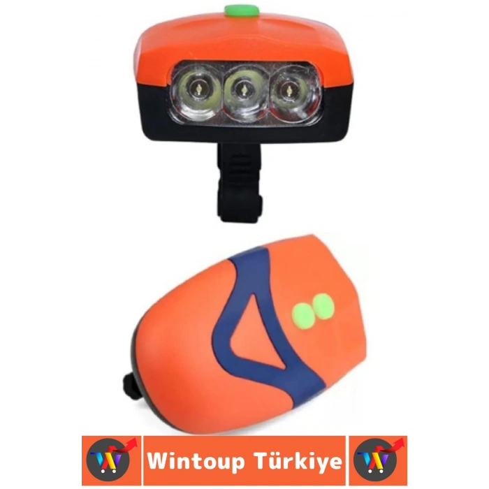 Dayanıklı Kolay Montaj Yaümur Suyuna Dayanıklı Outdoor Gece Sürüşü Güvenlik Ledli Bisiklet Kornası