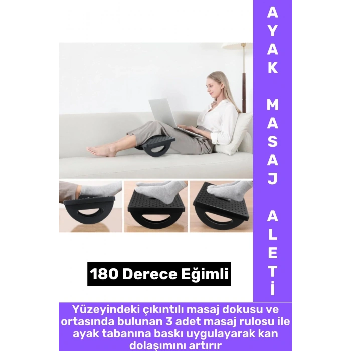 Premium Ev Ofis Gündelik Kullanım Bel Dik Duruş Bozukluğu Düzelten Eğimli Ayak Destek Masaj Aleti