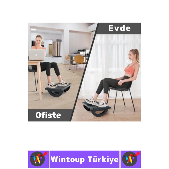 Premium Ev Ofis Gündelik Kullanım Bel Dik Duruş Bozukluğu Düzelten Eğimli Ayak Destek Masaj Aleti