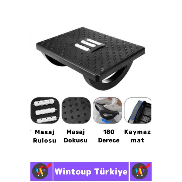 Premium Ev Ofis Gündelik Kullanım Bel Dik Duruş Bozukluğu Düzelten Eğimli Ayak Destek Masaj Aleti
