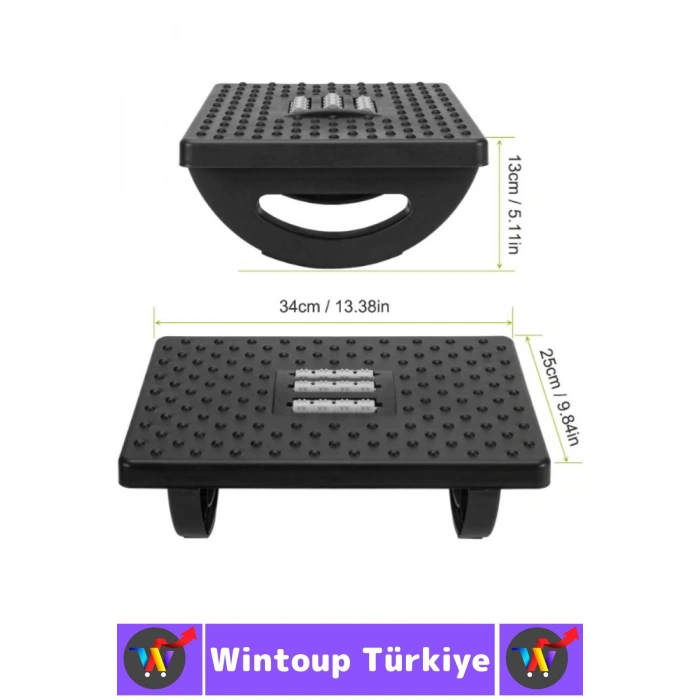 Premium Ev Ofis Gündelik Kullanım Bel Dik Duruş Bozukluğu Düzelten Eğimli Ayak Destek Masaj Aleti