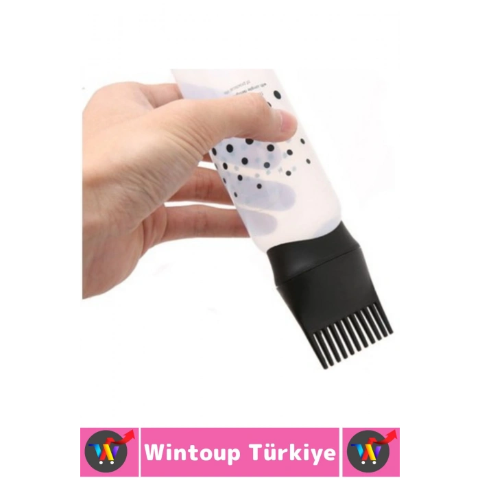 Yüksek Kaliteli Saç Bakımı Boya Yağ Krem Kolay Uygulama Çok Şık Taraklı Saç Uygulama Şişesi 1 Adet