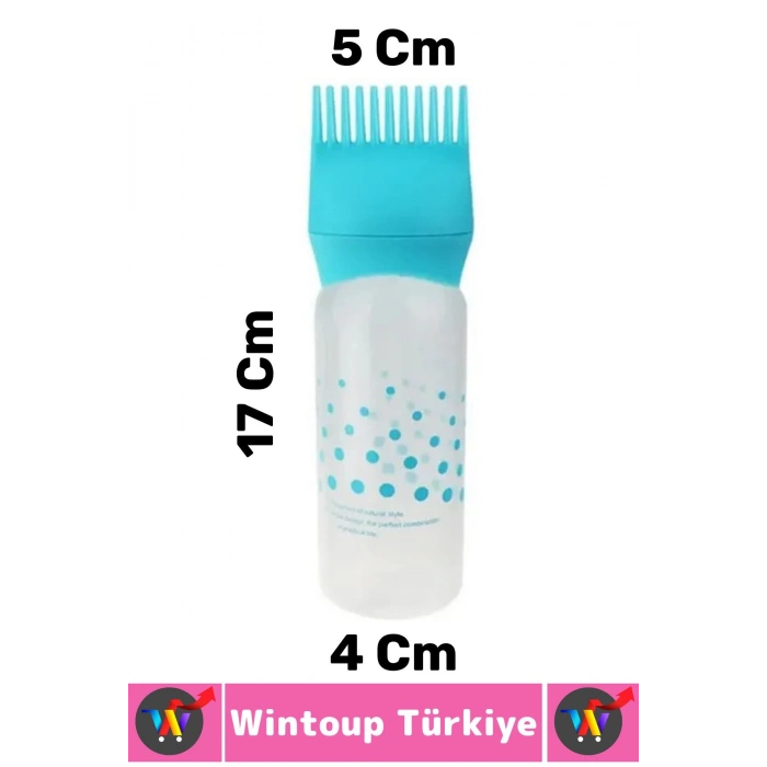 Yüksek Kaliteli Saç Bakımı Boya Yağ Krem Kolay Uygulama Çok Şık Taraklı Saç Uygulama Şişesi 1 Adet