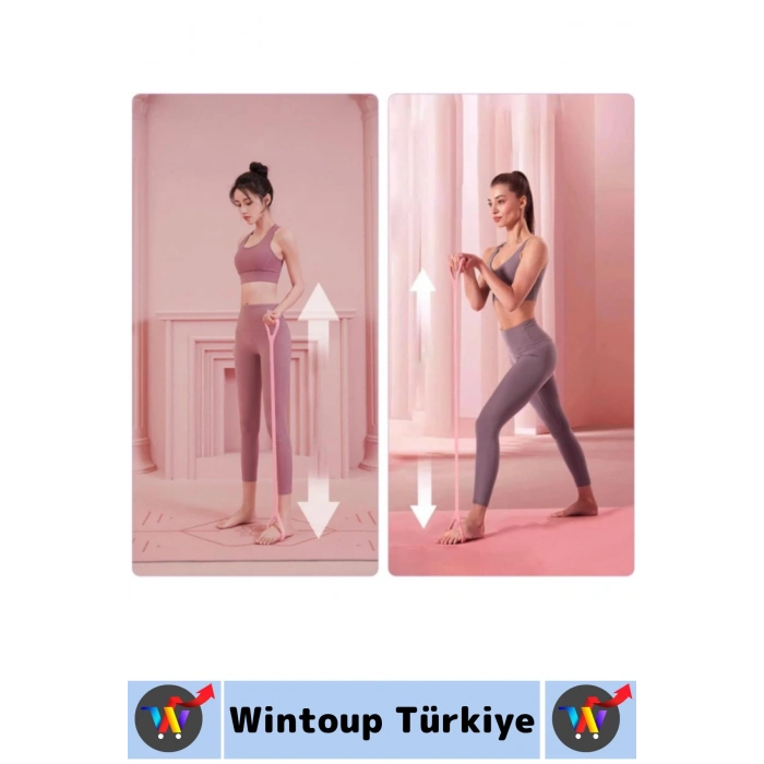 Başlangıç Profesyonel Seviye Bacak Omuz Sırt Esneme Yoga Pilates Orta Sert Egzersiz Direnç Lastiği