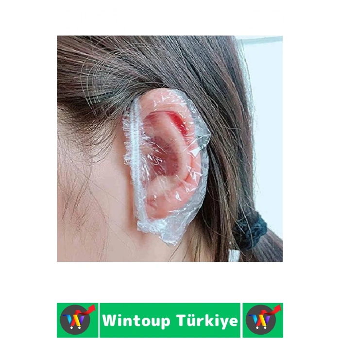 Yetişkin Çocuk Kullanım Banyo Deniz Havuz Yüzme Su Kaçma Önleyen Koruyucu Esnek Kulak Bonesi 100 Adt