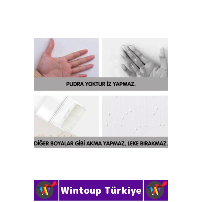 Küçük Duvar Yama Onarım Rötüş Su Küf Neme Dayanıklı Rulo Başlık Fırça Gerektirmez Duvar Tamir Boyası