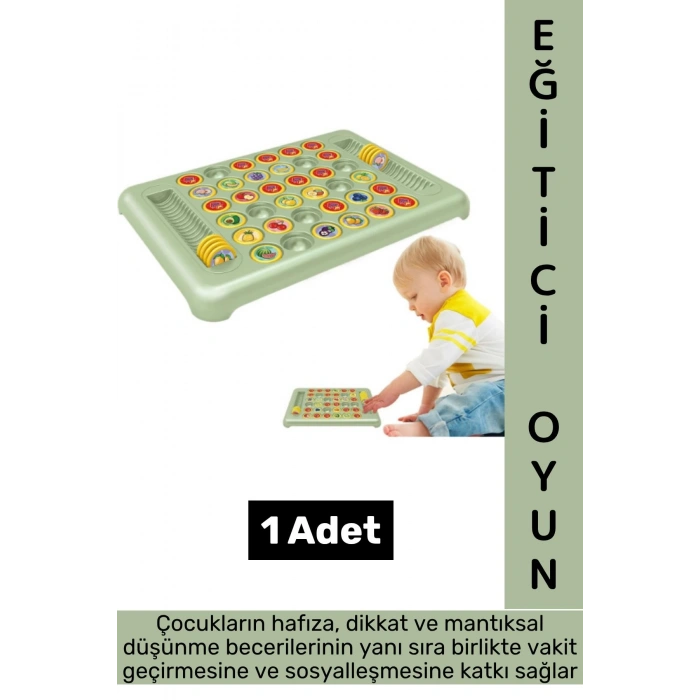 Çocuk Hafıza Dikkat Mantıksal Düşünme Sosyalleşme Beceri Geliştiren Eğitici Hafıza Eşleştirme Oyunu