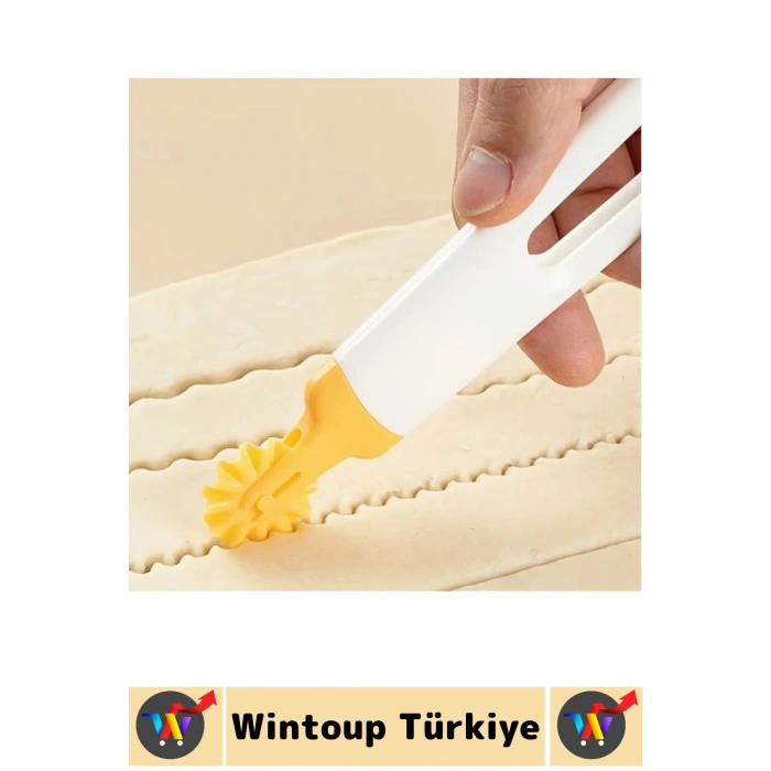 Dayanıklı Ergonomik Hamur Makarna Kurabiye Değiştirilebilir 4 Başlıklı Şekillendirici Hamur Kesici