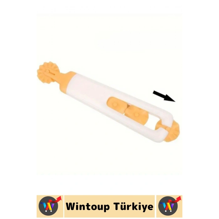 Dayanıklı Ergonomik Hamur Makarna Kurabiye Değiştirilebilir 4 Başlıklı Şekillendirici Hamur Kesici