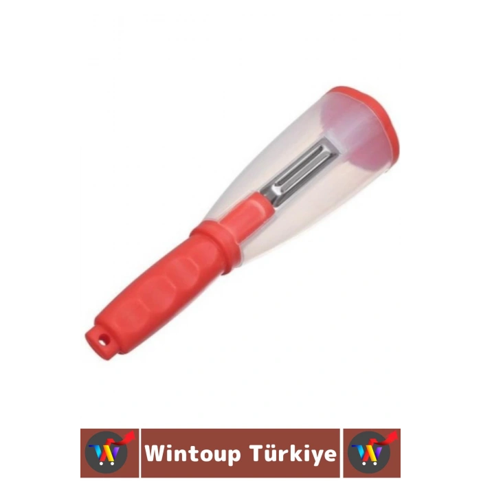 Ergonomik Sebze Meyve Soyacağı Kabukları İçinde Tutan Pratik Kolay Kullanım Hijyenik Hazneli Soyacak