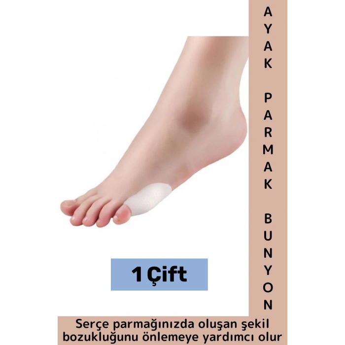 Günlük Konforlu Ayak Sürtünme Önleyen İki Ayak İçin Uyumlu Silikon Ayak Serçe Parmak Bunyon Koruyucu