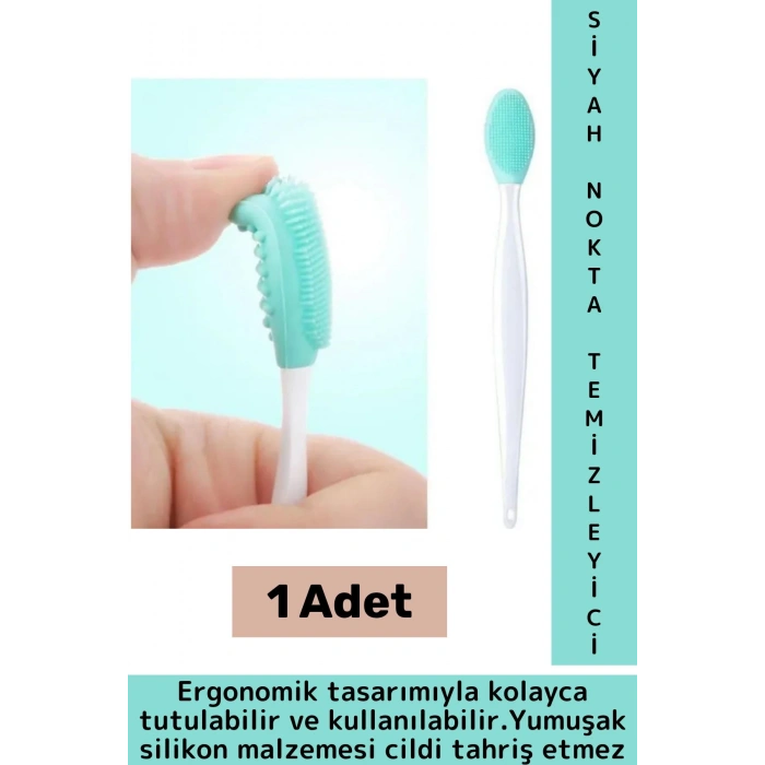 Ergonomik Cilt Siyah Nokta Bakım Cildi Tahriş Etmeyen Esnek Silikon Cilt Siyah Nokta Temizleme Aleti