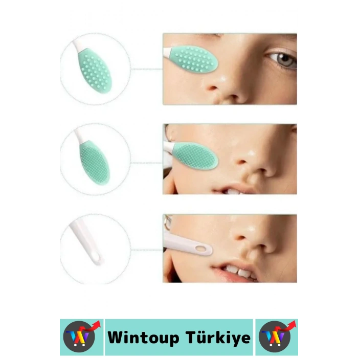 Ergonomik Cilt Siyah Nokta Bakım Cildi Tahriş Etmeyen Esnek Silikon Cilt Siyah Nokta Temizleme Aleti