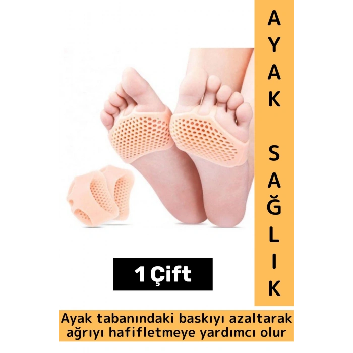 Gündelik Konforlu Ayak Baskı Ağrı Azaltan Estetik Görünüme Yardımcı Metatarsal Esnek Silikon Yastık
