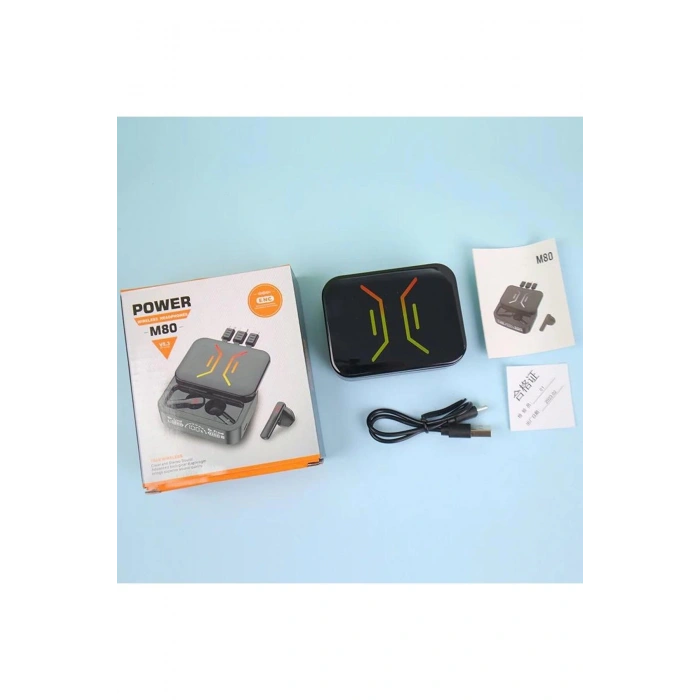 GENERAL MOBİLE GM 24 PRO Uyumlu M80 Powerbank ve Anc özellikli bluetooth kulaklık